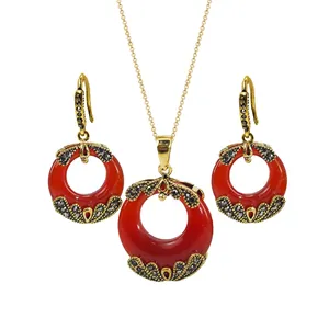 نیم ست زنانه مدل مارکازیت طرح حلقه ای کد 02818