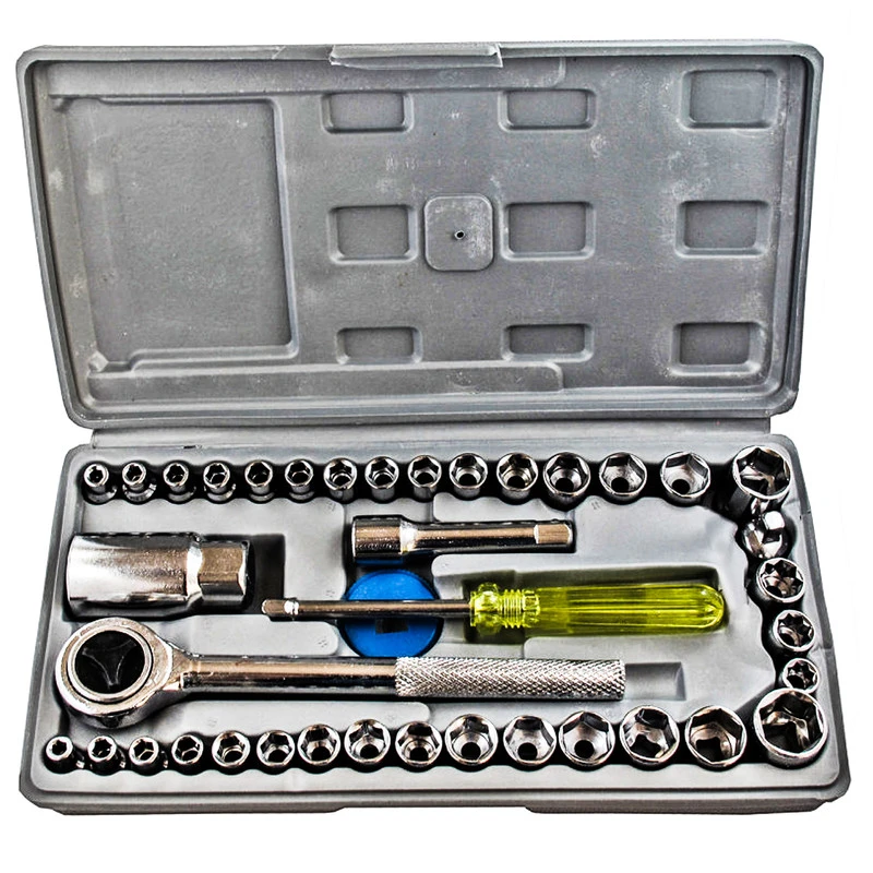 آچار بکس  و دسته بکس مدل AW40 مجموعه 40 عددی