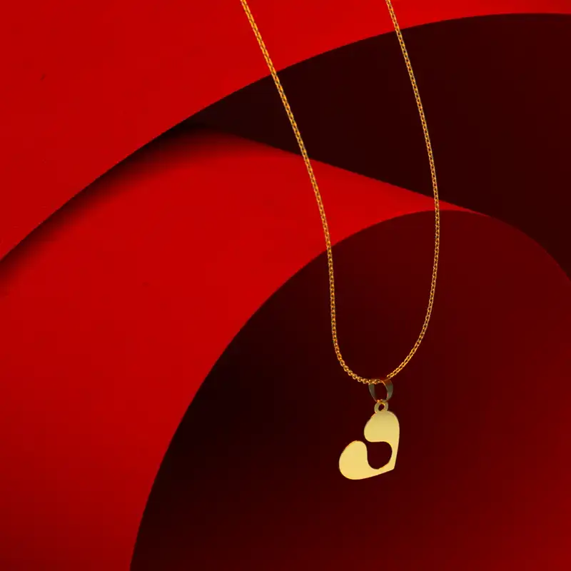 گردنبند طلا 18 عیار زنانه مدوپد مدل نت موسیقی کد CA10873