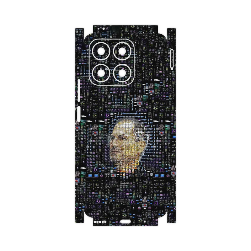 برچسب پوششی ماهوت مدل Collage of Steve Jobs 2-FullSkin مناسب برای گوشی موبایل آنر X8a
