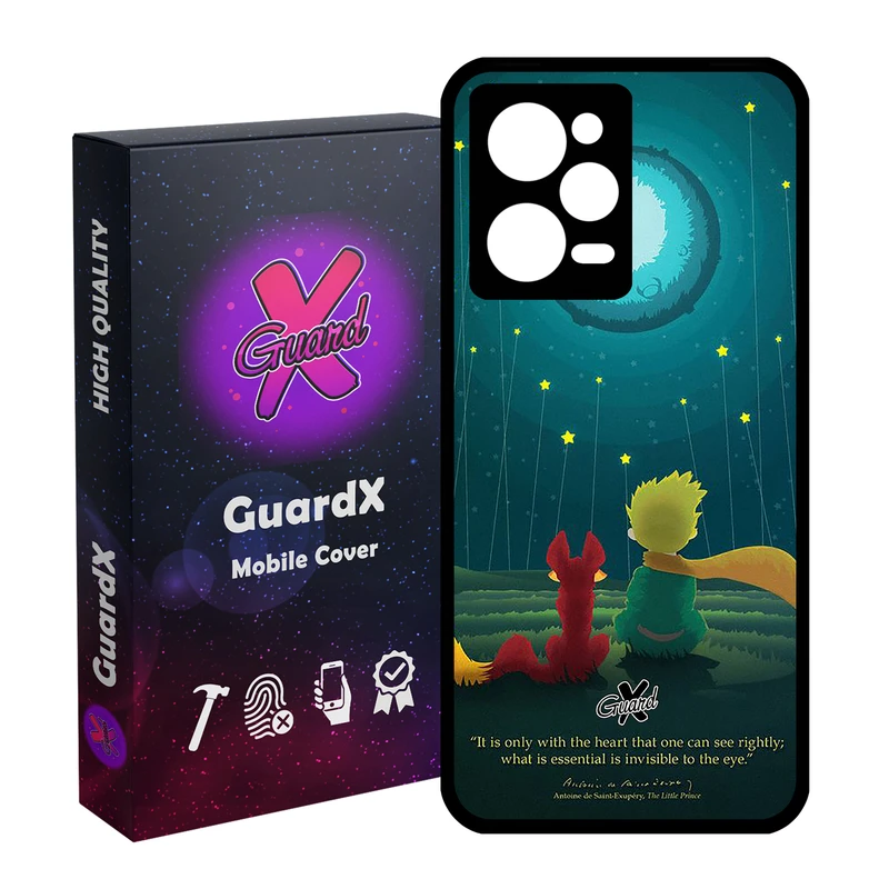 کاور گارد ایکس طرح Little Prince مدل Glass10053 مناسب برای گوشی موبایل شیائومی Redmi Note 12 Pro 5G/Poco X5 Pro 5G/Note 12 Pro Pro speed