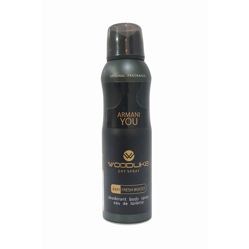 اسپری دئودورانت مردانه وودلایک مدل Armani You حجم 200 میلی لیتر