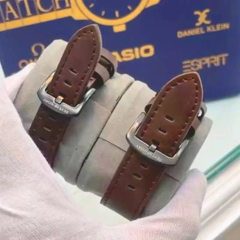 ست ساعت مچی عقربه ای زنانه و مردانه  مدل کنتوری تک موتور 02