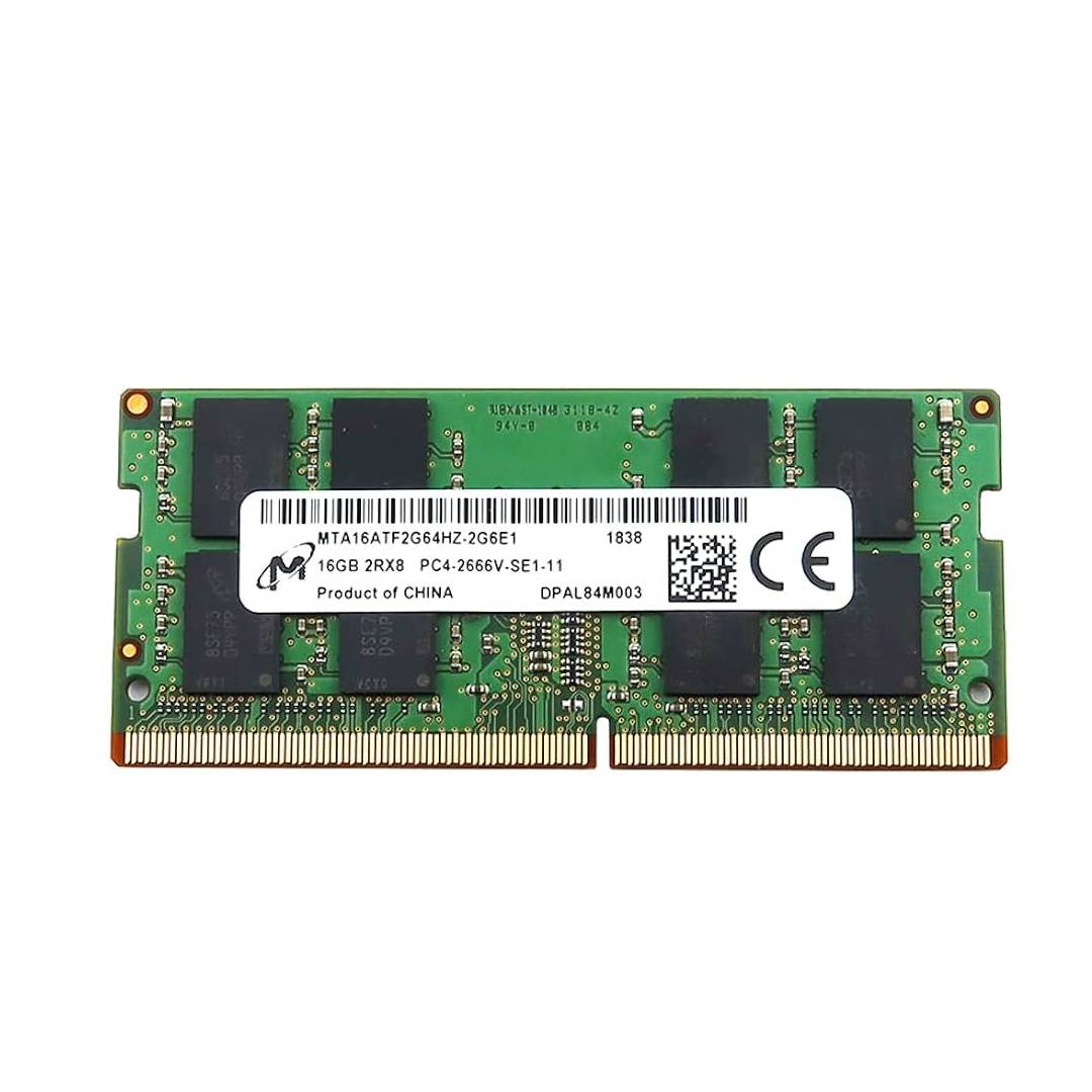 رم لپ تاپ DDR4 دوکاناله 2666 مگاهرتز CL19 میکرون مدل 2166V ظرفیت 16 گیگابایت