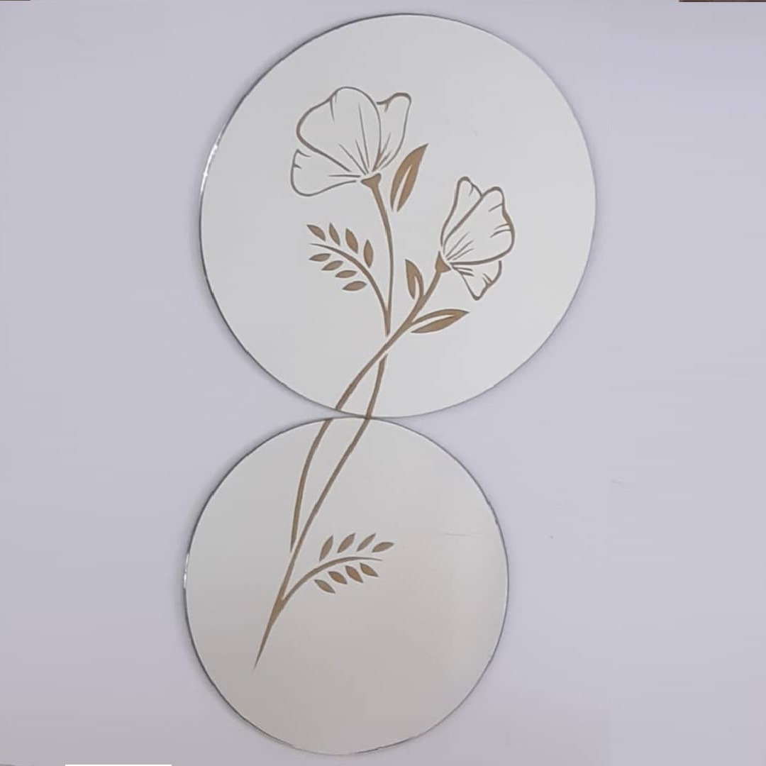 آینه دکوراتیو مدل گل