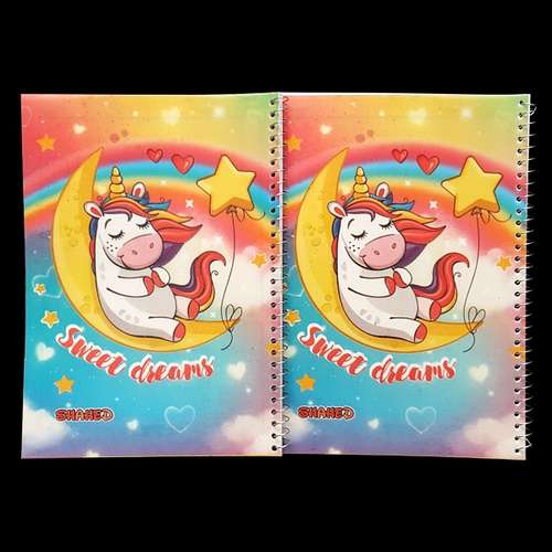 دفتر مشق 50 برگ شاهد مدل فانتزی انیمیشنی کد WALT110-2161 بسته 2 عددی