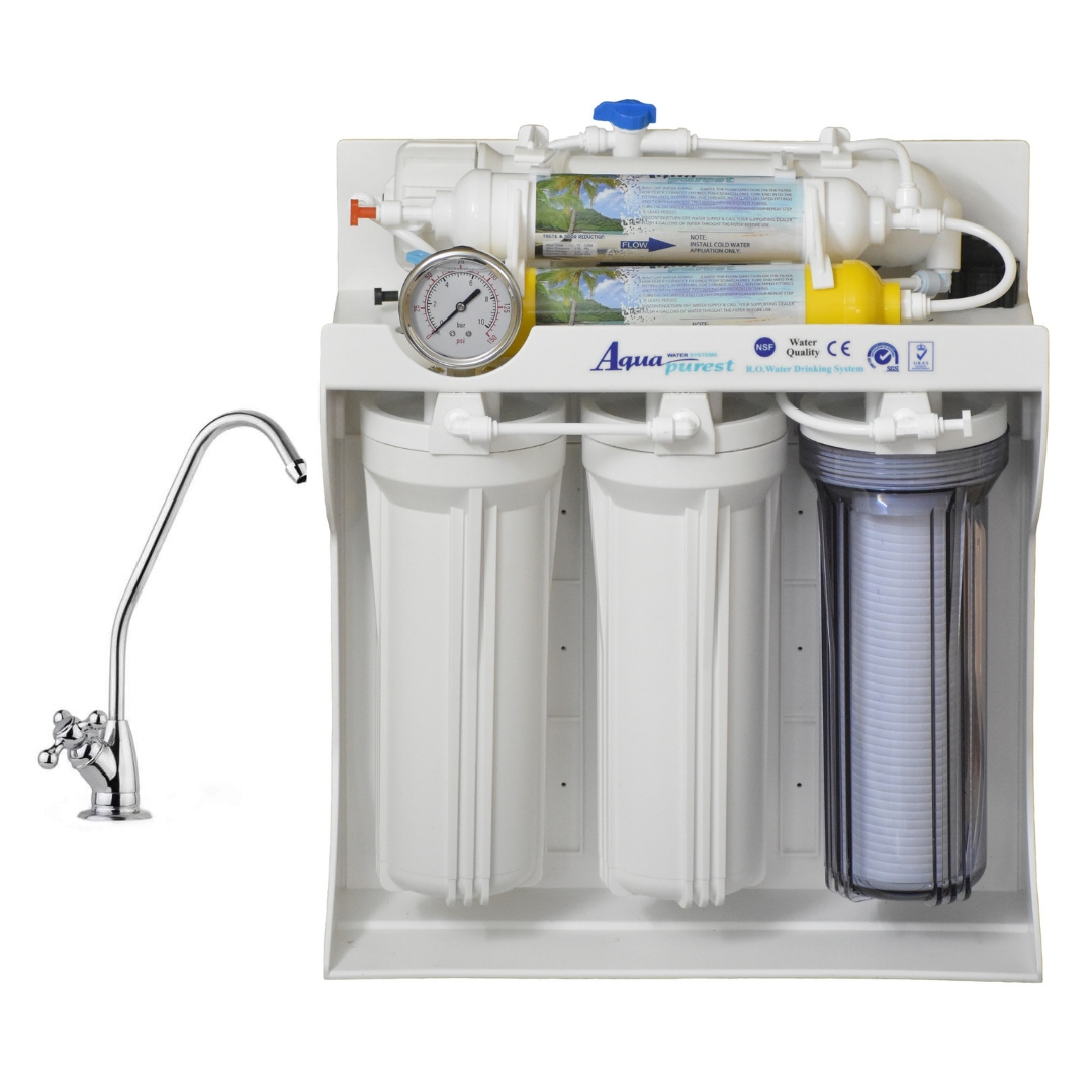 دستگاه تصفیه کننده آب آکوا پیورست مدل RO SYSTEM 605 به همراه شیر تصفیه آب