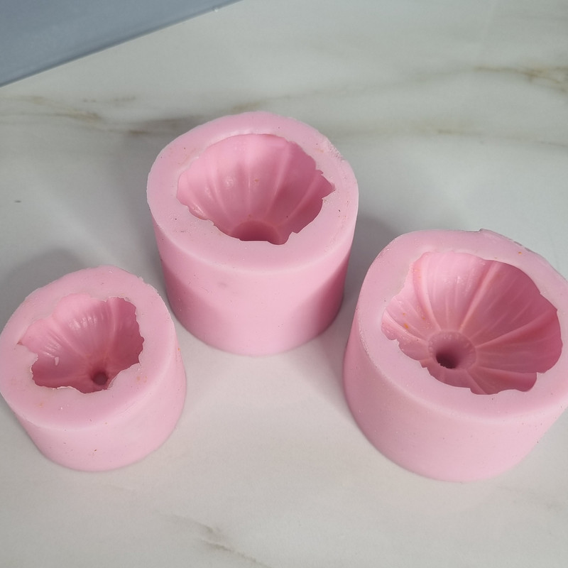 قالب شمع مدل ست کدو تنبل گرد مجموعه 3 عددی