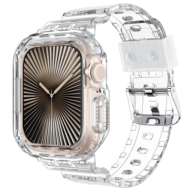 بند مدل Cover Band مناسب برای اپل واچ سری 10 سایز 46 میلی متری به همراه کاور