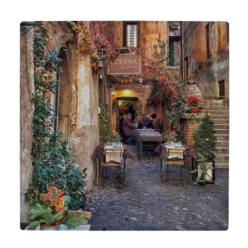 زیر لیوانی  طرح کافه اروپایی کد    6104581_5367