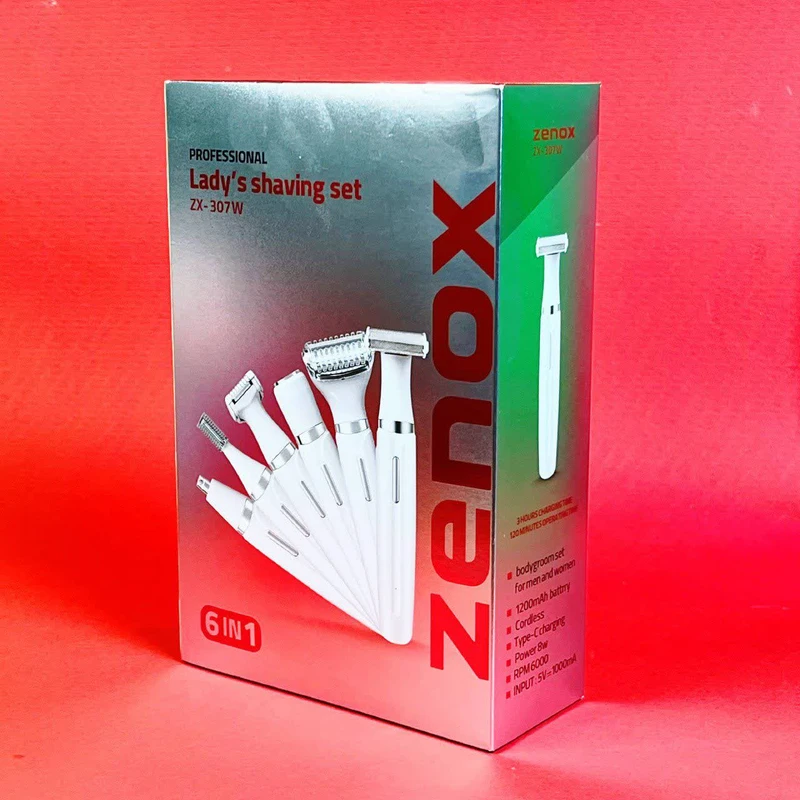 عکس شماره 10 : ست اصلاح موی بدن بانوان زیناکس مدل zx-307w