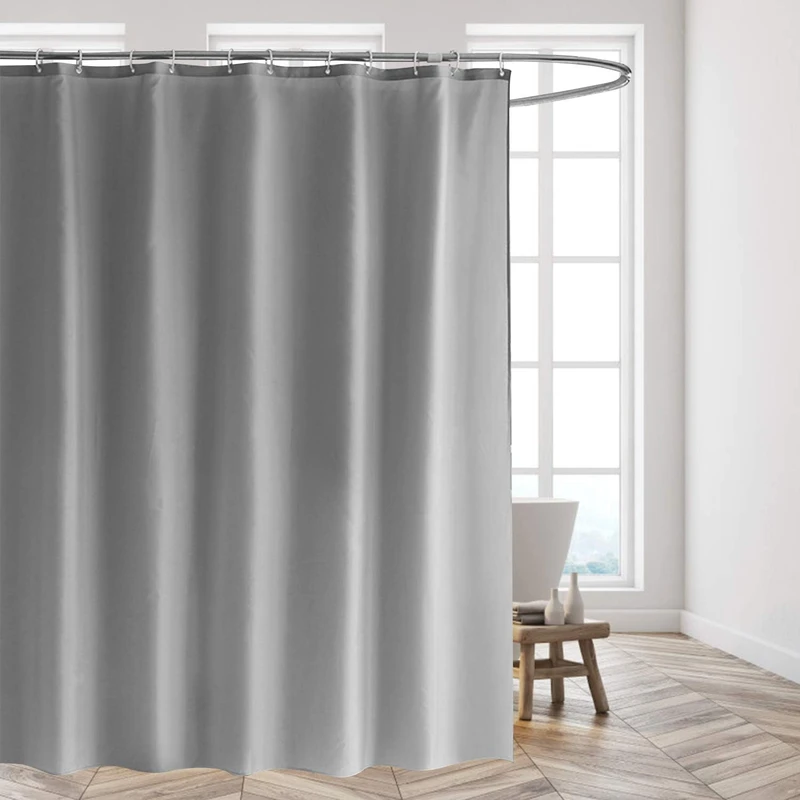 عکس شماره 4 : پرده حمام کلوفی مدل ‎sc-ps01 grau سایز 180x180 سانتی متر