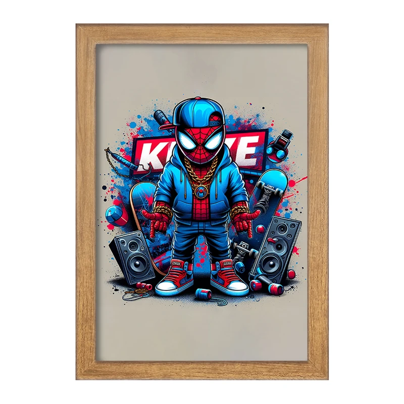 تابلو خندالو مدل مرد عنکبوتی (Spider Man) کد F4416
