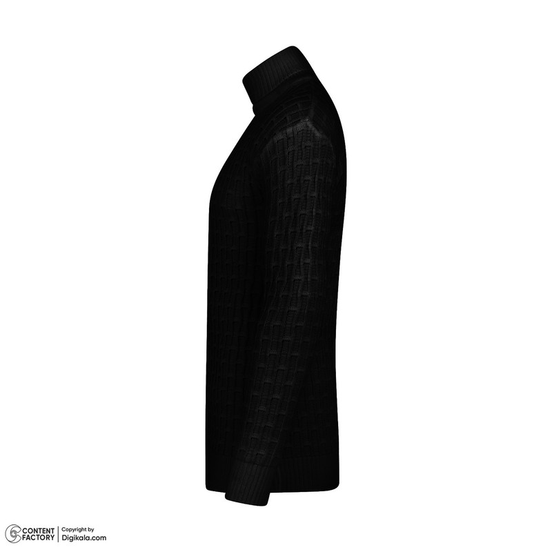 پلیور یقه اسکی مردانه کد AJ-SKI-M رنگ مشکی