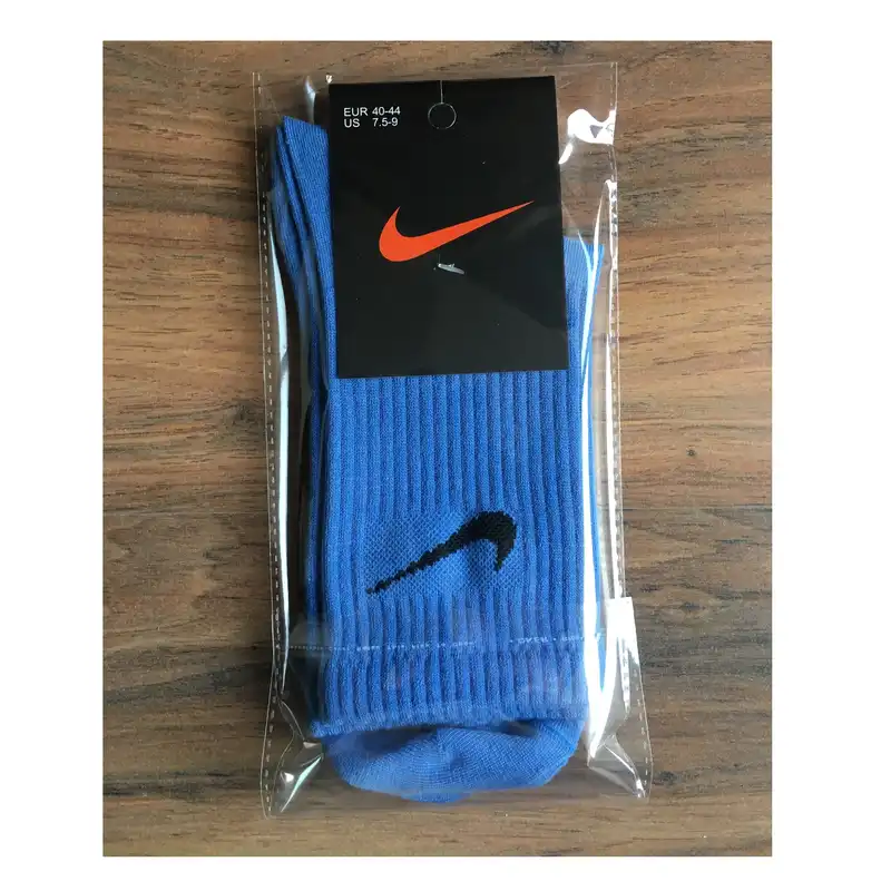 جوراب ورزشی مردانه مدل ساق بلند کشی رنگ آبی