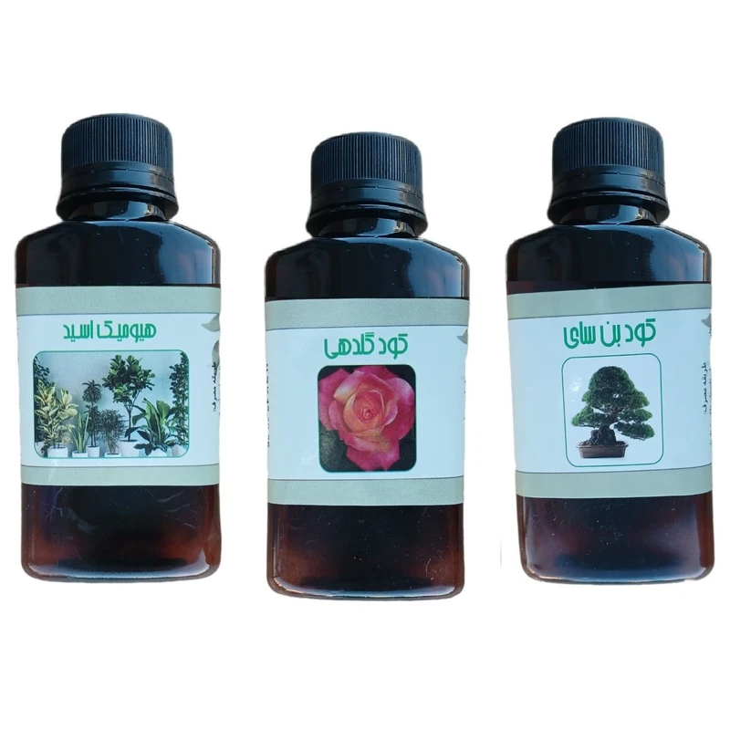کود مایع هیومیک اسید و بن سای و گلدهی مدل life drop حجم 110 میلی لیتر بسته 3 عددی