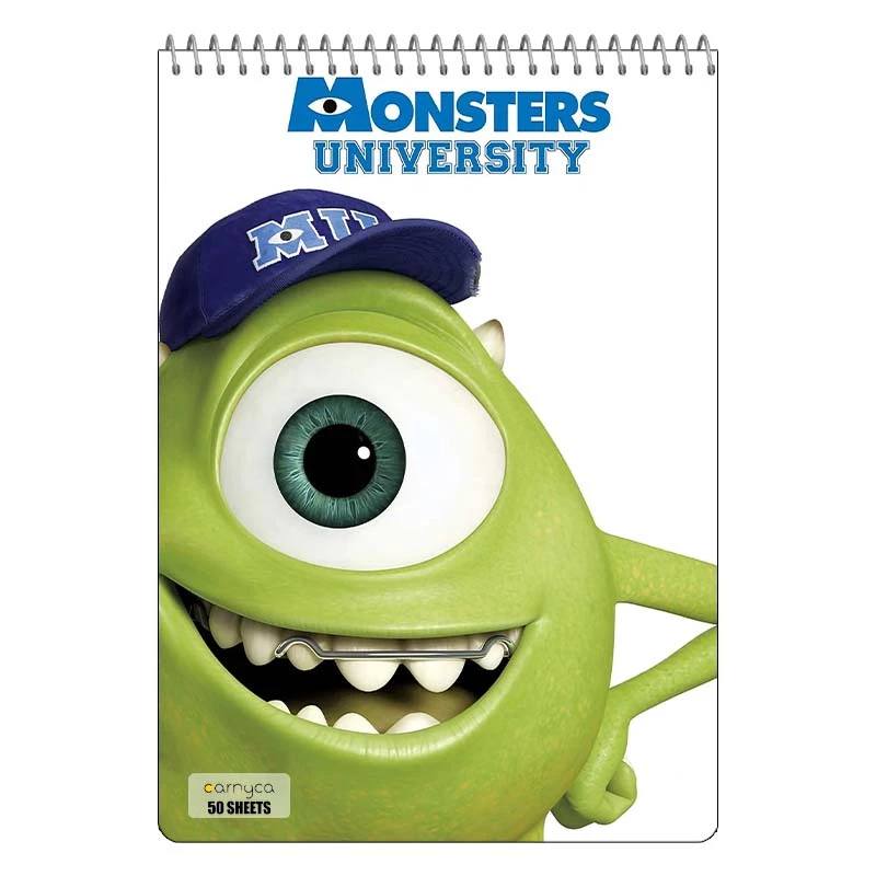 دفتر نقاشی 50 برگ سیمی کارنیکا طرح کارخانه هیولاها Monsters کد 95898