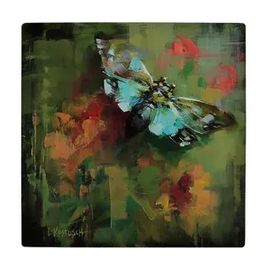  کاشی کارنیلا طرح شاپرک مدل لوحی کد klh1883