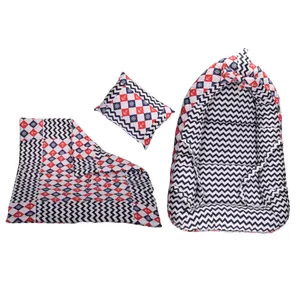 سرویس خواب 3 تکه نوزاد طرح زیگزاگ کد 27851