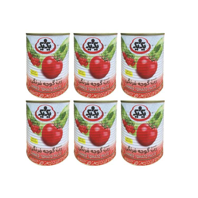 رب گوجه فرنگی یک و یک -800 گرم بسته 6 عددی