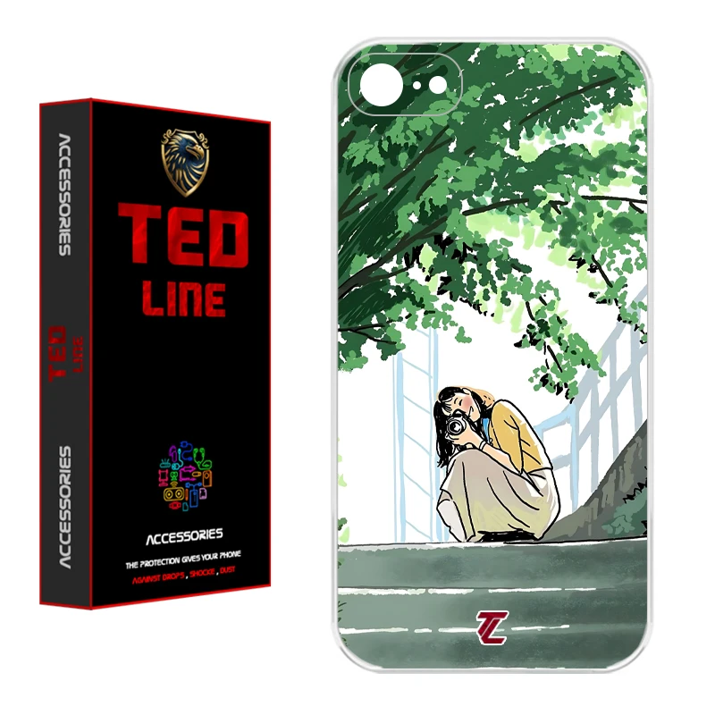 کاور تدلاین طرح دختر عکاس کد 1206 مناسب برای گوشی موبایل اپل Iphone 7 / 8 / SE 2020