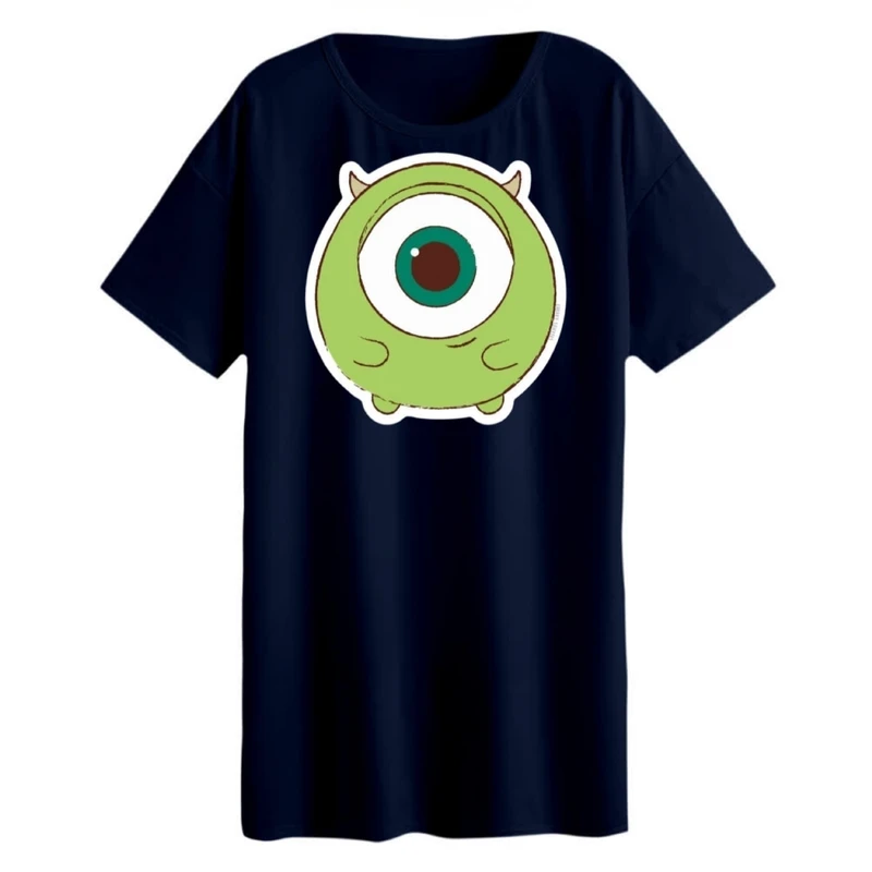 تی شرت لانگ زنانه مدل کارخانه هیولاها کد 2