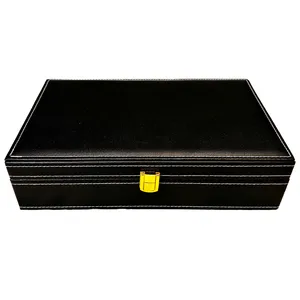 جعبه ساعت مدل چرمی ترکیبی آینه دار