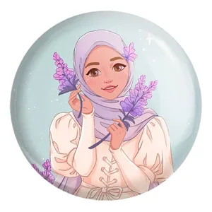 پیکسل خندالو طرح دخترانه باحجاب کد 26002 مدل بزرگ
