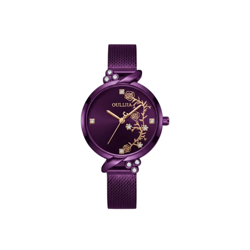 ساعت مچی عقربه‌ای کوارتز زنانه مدل بند حصیری کد nls-1072