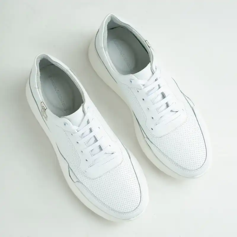 کفش روزمره مردانه چرم آرا مدل Daniel-white