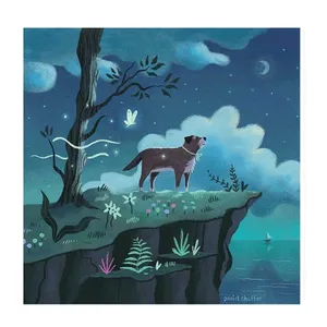 تابلو کودک و نوزاد طرح سگ نگهبان کد wkt202