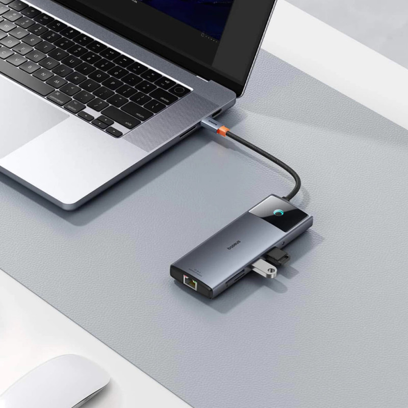 هاب 10 پورت USB-C بیسوس مدل Metal Gleam Series II