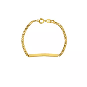 دستبند طلا 18 عیار دخترانه هور گالری مدل Rkb100