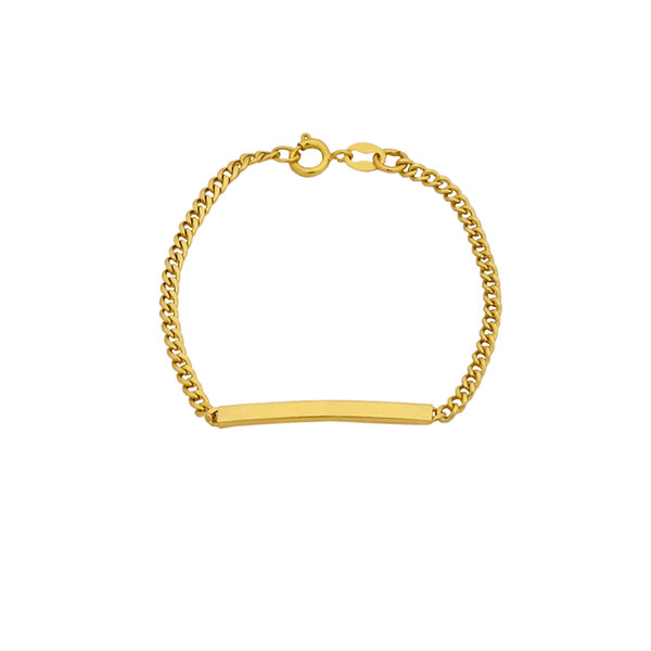 دستبند طلا 18 عیار دخترانه هور گالری مدل Rkb100