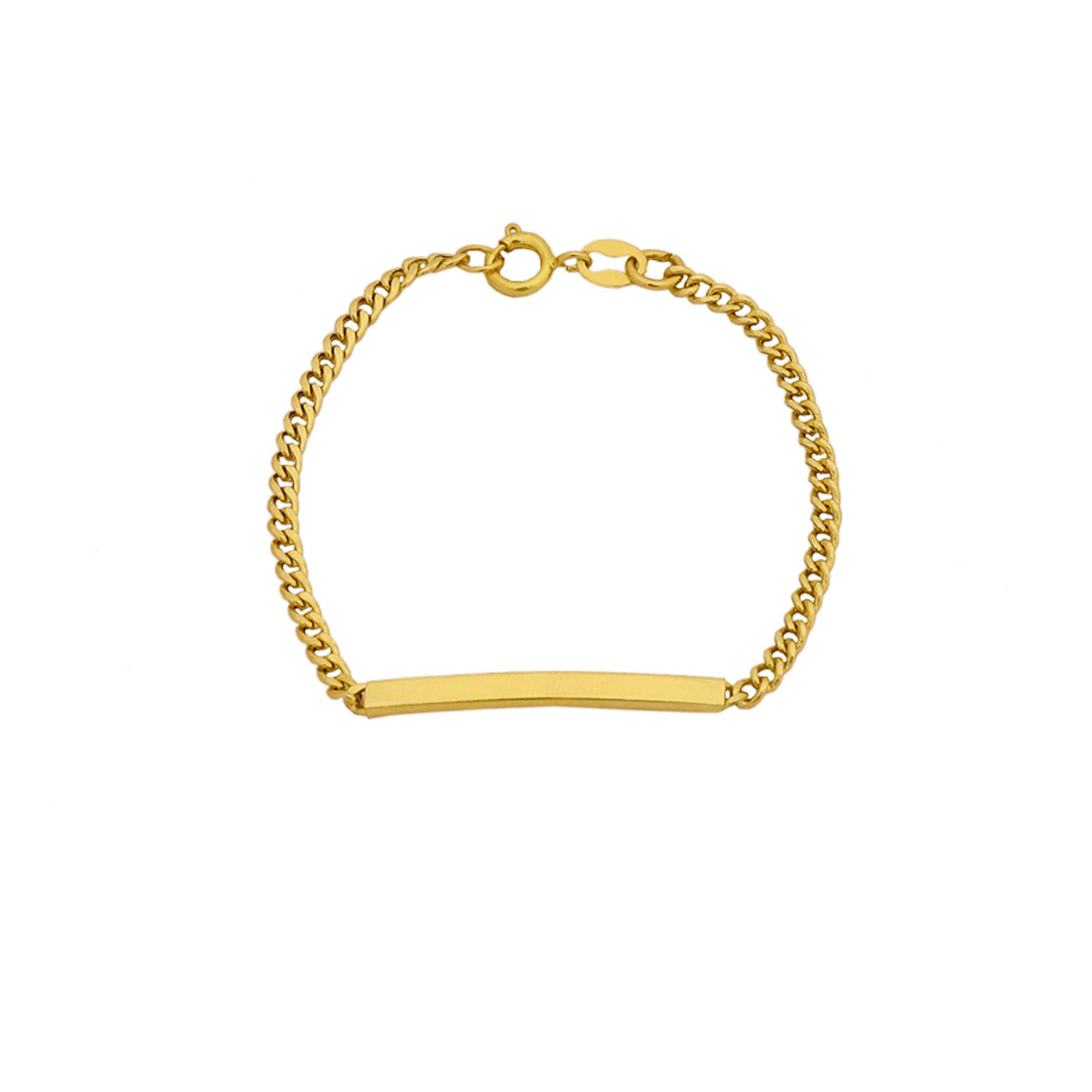 دستبند طلا 18 عیار دخترانه هور گالری مدل Rkb100 -  - 1