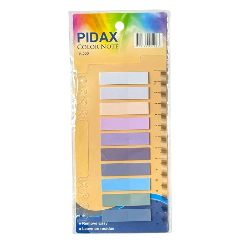 کاغذ یادداشت چسب دار پیداکس کد 222 سایز 4*1 سانتی متر بسته 10 عددی