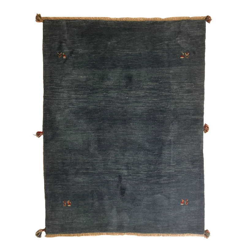  گبه دستبافت قشقایی سه متری کد NKP.RJ0029 زمینه آبی