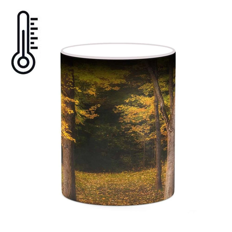 ماگ حرارتی کاکتی مدل منظره پاییزی کد mgh18571