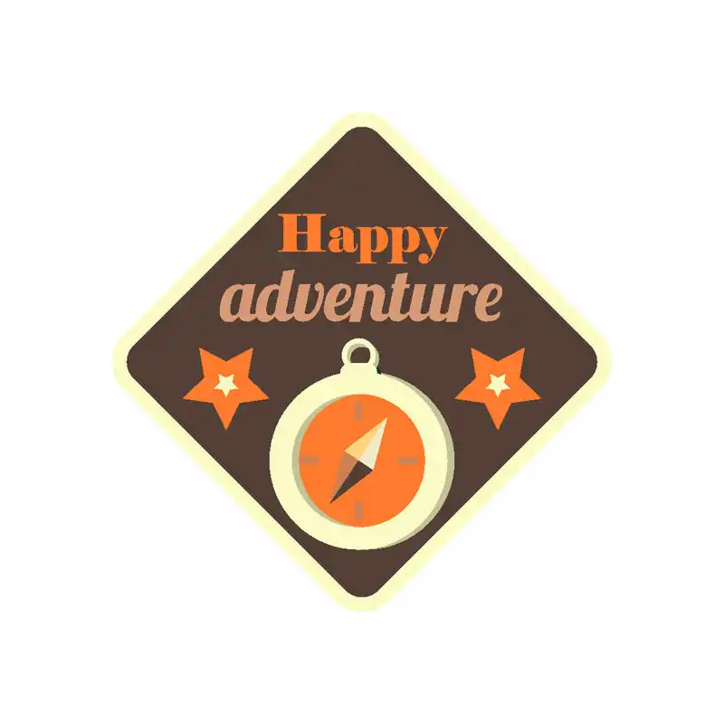 برچسب بدنه خودرو رایسان طرح camping کد st098