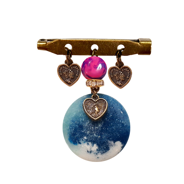 سنجاق سینه زنانه طرح قلب کد PM 322