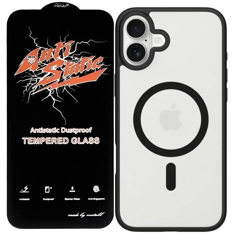 کاور مسیر مدل Magsafe Static مناسب برای گوشی موبایل اپل iPhone 17 به همراه محافظ صفحه نمایش