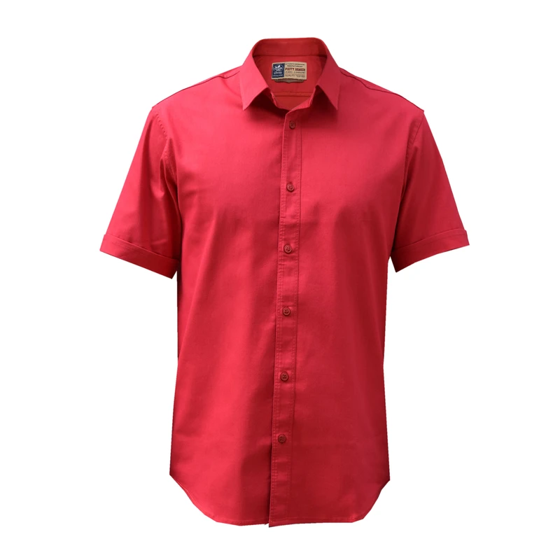 پیراهن آستین کوتاه یقه برگردان مردانه مدل تارا کد 21461091