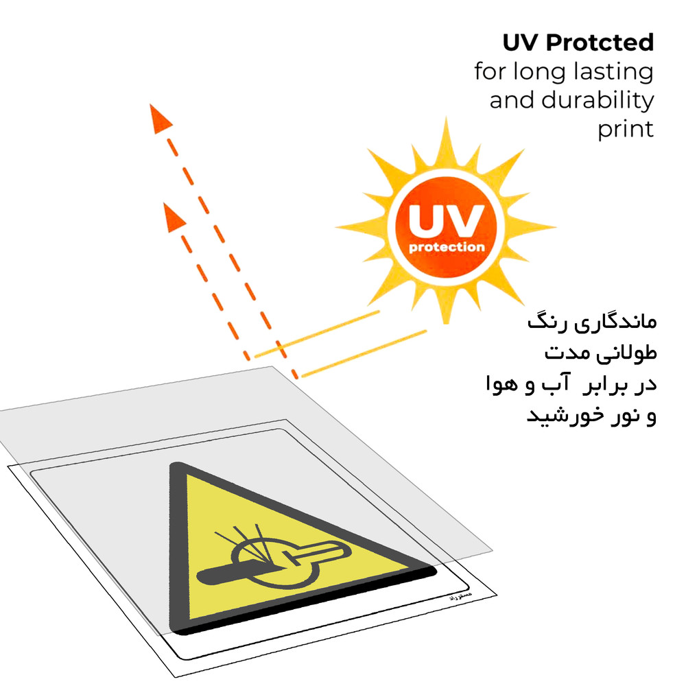 برچسب ایمنی مستر راد طرح DANGER X-RAY مدل HSE-OSHA-409