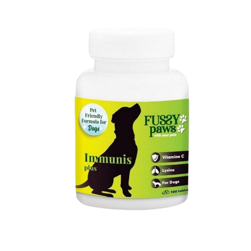 قرص مکمل سیستم ایمنی سگ فاسی پاوز Fussy Paws مدل Immunis Plus بسته 100 عددی