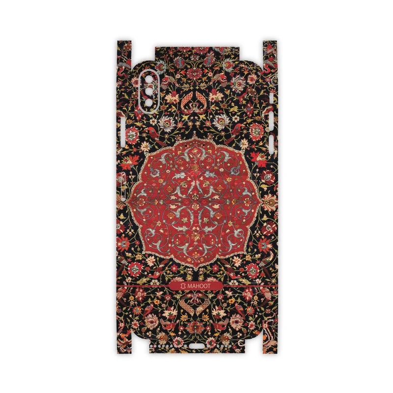 برچسب پوششی ماهوت مدل Persian-Carpet-Red-FullSkin مناسب برای گوشی موبایل اپل iPhone Xs Max