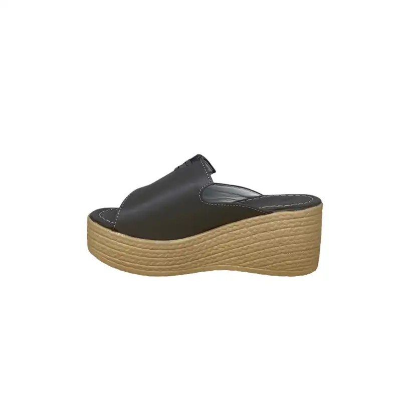 صندل زنانه مدل مرجان هورس بیاله رنگ طوسی