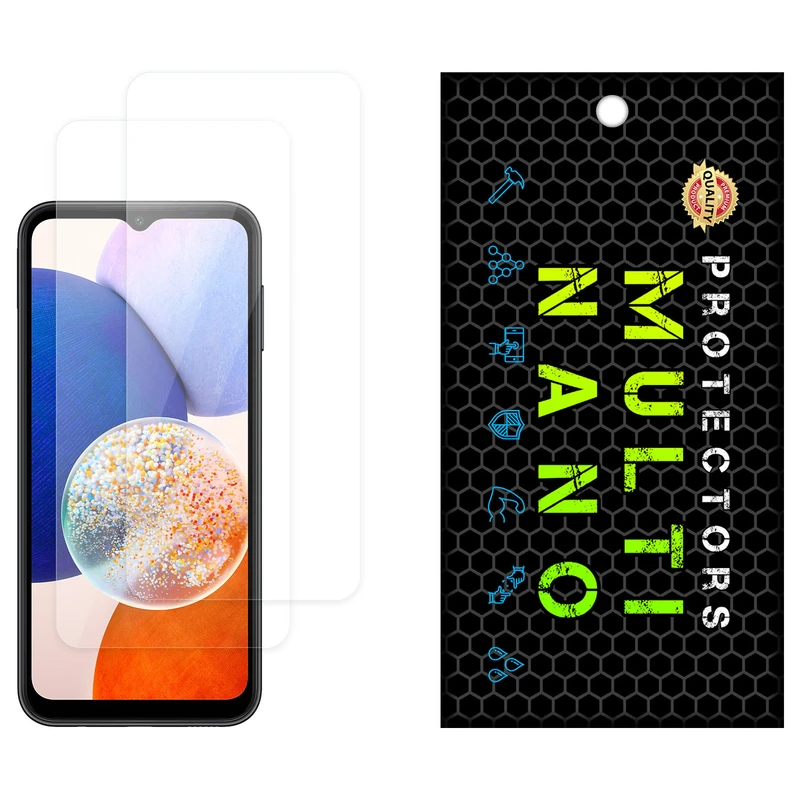 محافظ صفحه نمایش شفاف مولتی نانو مدل X-S2N مناسب برای گوشی موبایل سامسونگ Galaxy A14 5G بسته دو عددی