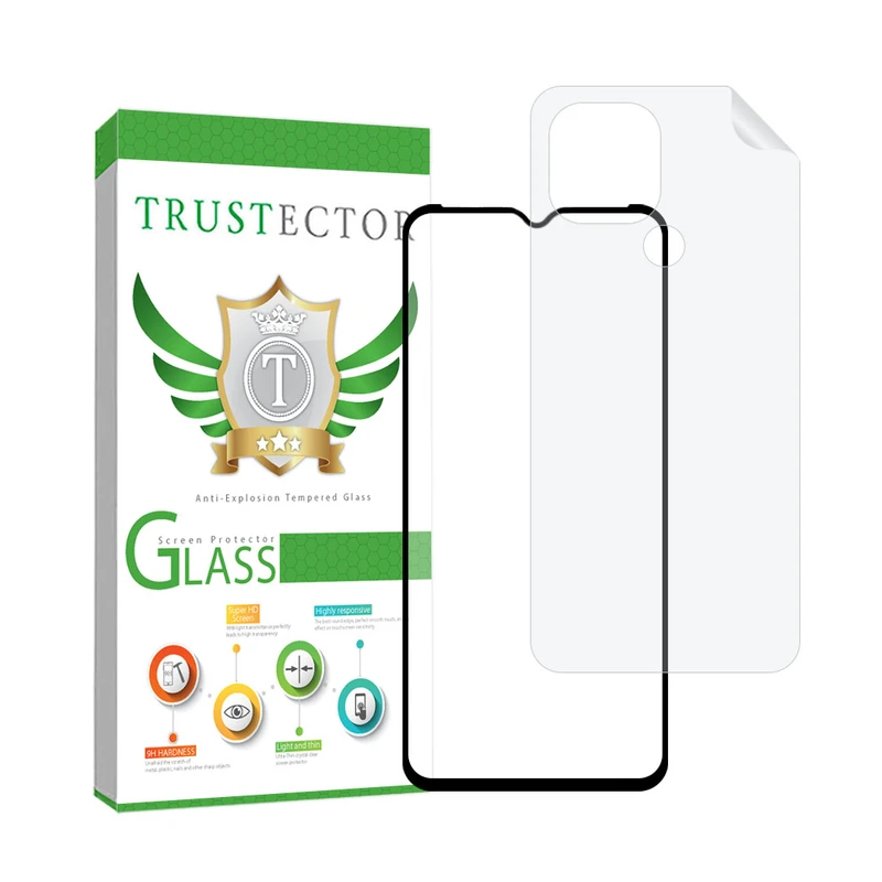 محافظ صفحه نمایش سرامیکی مات تراستکتور مدل MCERAMNANOT مناسب برای گوشی موبایل شیائومی Redmi A1 Plus / Redmi A2 Plus / Poco C51 به همراه محافظ پشت گوشی
