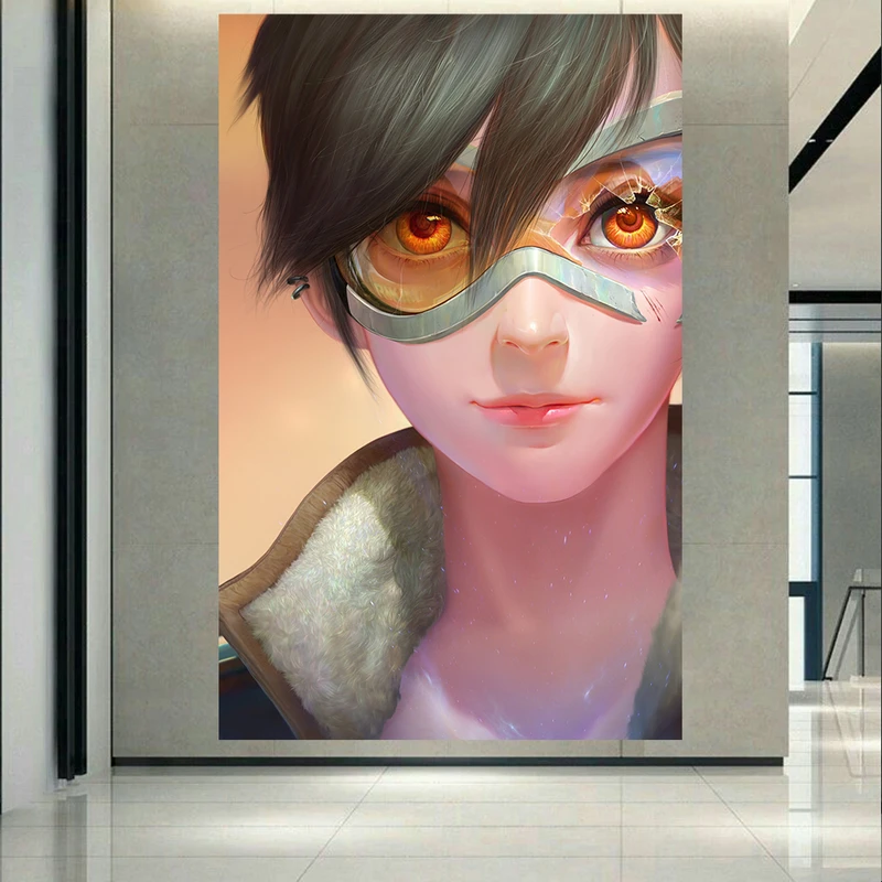 تابلو شاسی طرح انیمه مدل Tracer Overwatch کد AR676