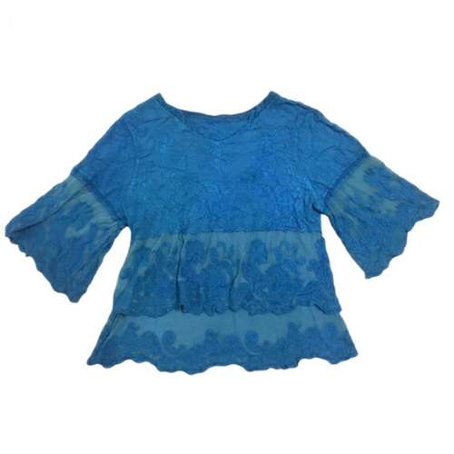 بلوز آستین سه ربع زنانه مدل گیپور مجلسی